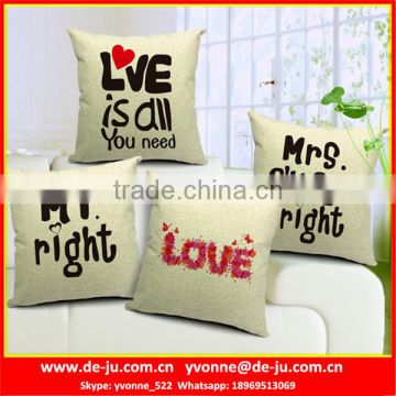 MR.MRS Lover Latest Design Cushion Cover