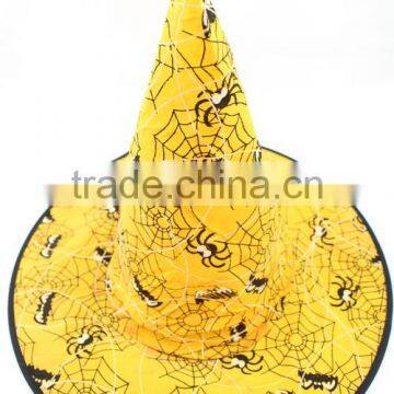 Fashion Halloween Bat Printed Velvet Witch Hat photo-2