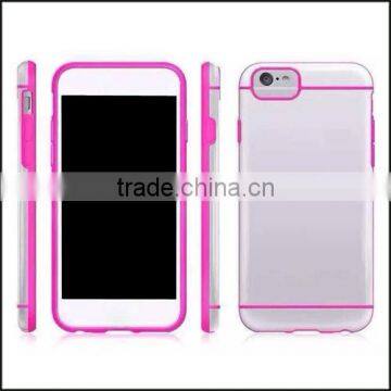 TPU Transparent Soft Phone Case, Colorful Bumper Back Cover for IPhone6 photo-3