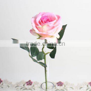 SJ11001210 Single Real Touch Rose Vintage Silk Flowers Rose photo-2