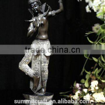 Southeast Dancing Antique Resin Bronze Buddha Statue photo-3