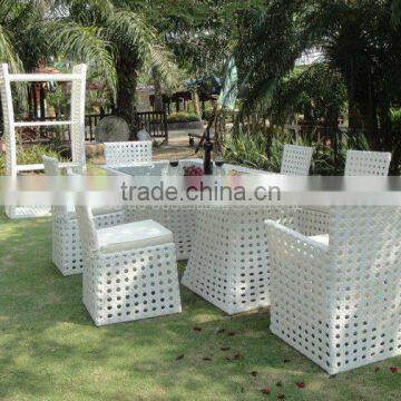 2012 Outdoor Furniture Rattan Dining Table Set/ PE wicker patio dining set