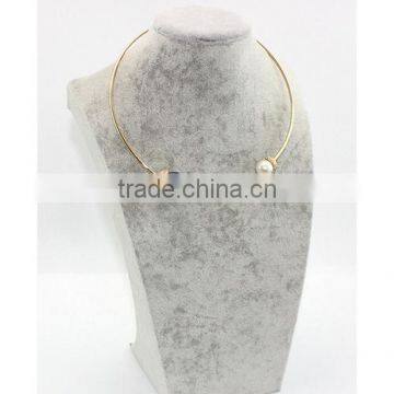 Hot Sale Fashion Druzy Necklace Turquoise Necklace With Natural Crystal photo-2