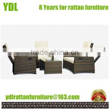 Youdeli outdoor wicker high dining set