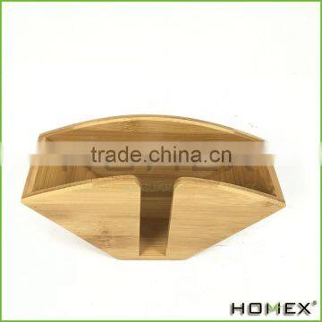 Bamboo filter paper holder coffee paper tray Homex-BSCI Factory