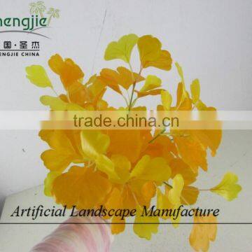 Artificial Gingko Leaves With Beautiful Yellow Color for Indoor Decoration photo-3