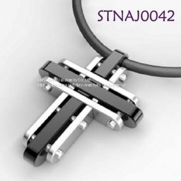 Decorative Jewelry Mens Cross Stainless Steel Pendant photo-5