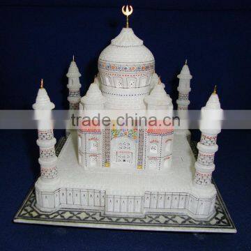 White Marble Taj Mahal Showpiece Replica