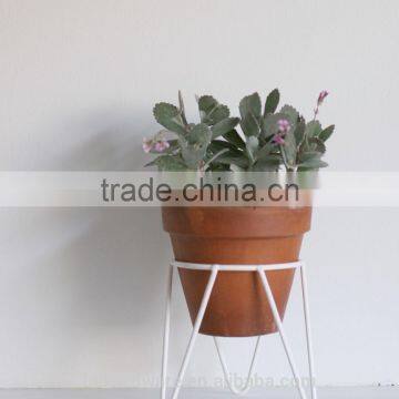 Indoor outdoor garden metal wire flower pot plant stand