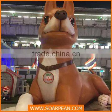 custom giant fiberglass dog statue