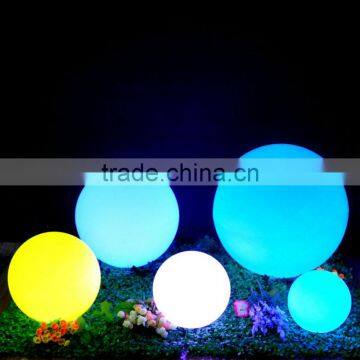 Battery RGB Color Changing White Polyethylene Plastic Christmas Decorating Illuminated LED Ball With Stick photo-6