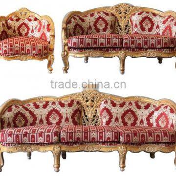MS-1418-01&MS-1417-01&MS-1416-01 France Style Furniture Sofa Set in Gold Finish