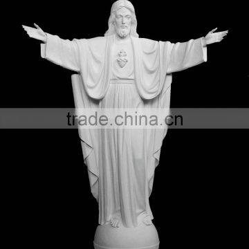 Outdoor Garden Decoration Hand Carved Marble Jesus Statue for Sale photo-2