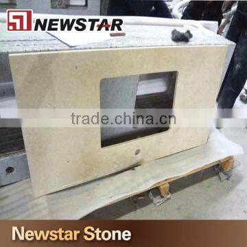 Newstar Top Quality Galala Beige Marble Polished Flooring Tile photo-5