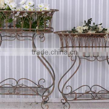 Flower Pots Garden Metal Baskets, Plant Stand