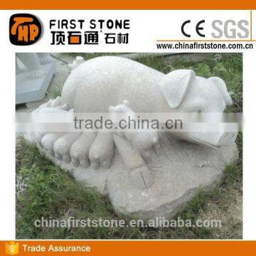 GAB585 Granite Carving Pig Statues