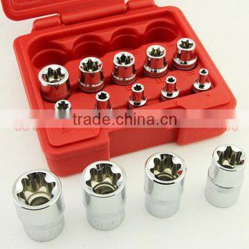 14pcs 1/4 3/8 and 1/2 Drive E-type Socket Set Star Socket Wrench photo-6