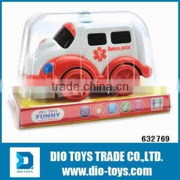 new&cute frictional power ambulance car toy for sale