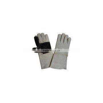 14"Cow split leather safety glove ZM011-B