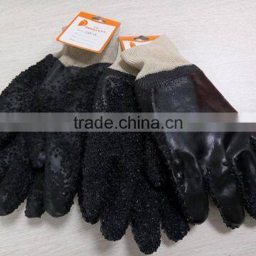 DDSAFETY Fluorescence Orange PVC Glove Safety Gloves