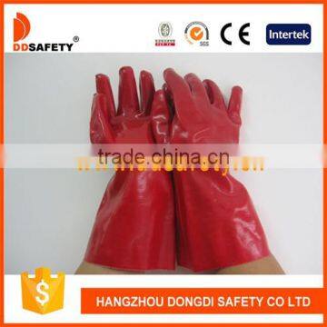 DDSAFETY PVC Gloves Red PVC Smooth Finished