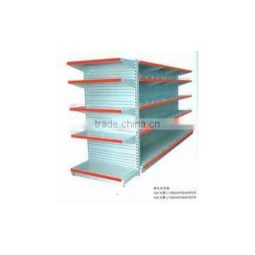 ( perforated backboard) supermarket shelf