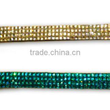 Gem Bracelet With Zinc Alloy Locking Part, Hot Sale Gift Leather With Crystal Gem Decoration photo-3