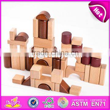 2017 New Design Best Construction Natural Wooden Building Toys for Children W13A132 photo-3