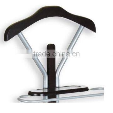 High Quality New Design Clothes Hanger Rack Wooden Suit Valet Stand
