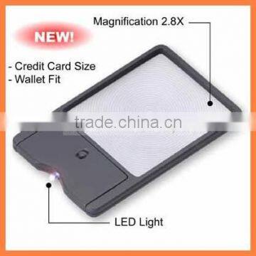 Credit Card Magnifier with Light