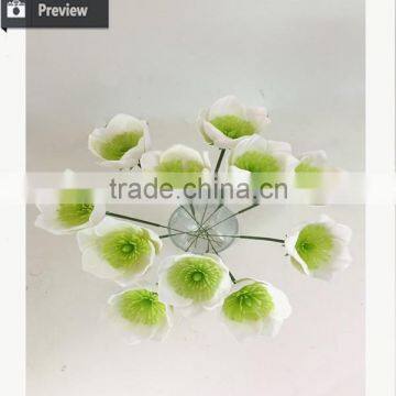 Hot Sale Big Christrose Hvid Single Decorative Artificial Sakura Flower Customized photo-5