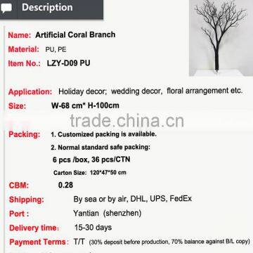 Artificial Branches Tree Artificial Coral Branches for Weeding Decoration photo-2