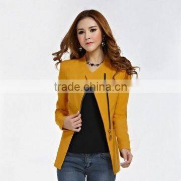 New Design Women's Long-sleeve Short Winter Jacket Zipper Jackets Female Coat Woman's Clothing Outwear