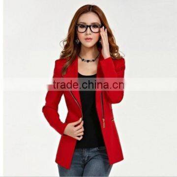 New Design Women's Long-sleeve Short Winter Jacket Zipper Jackets Female Coat Woman's Clothing Outwear