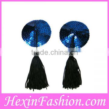 white color nipple pasties with tassel