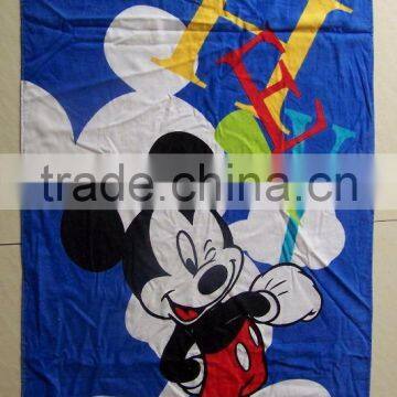 Factory made 100% cotton printing beach towel custom polyester towel