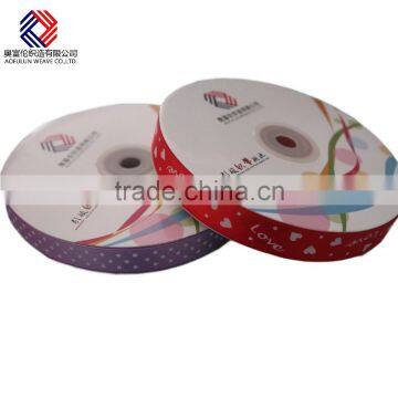 Hot sale printed grosgrain satin ribbon