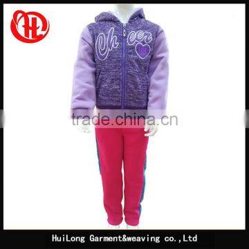 New Style Children Girls Clothing Fleece Set photo-3