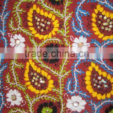 PHULKARI GEORGETTE DUPATTA SHAWL, Sequin Hand Embroidery Dupatta photo-2