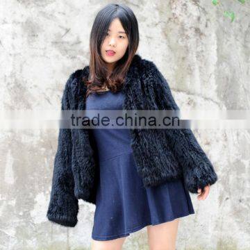 CX-G-A-44B Top Quality Genuine Rabbit Fur Garment/ Real Fur Jacket Winter Women photo-2