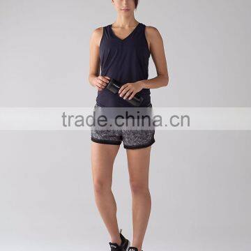 MGOO Wholesale Fully Reversible Running Shorts Women 100% Polyester Ventilate Comfortable Dri Fit Jogger Pants photo-3