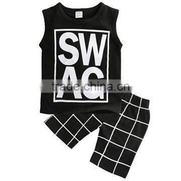 Unisex Children s Cotton t Shirt Custom Baby Clothes T-shirt Tops and Pants Kids Clothing Wholesale photo-3