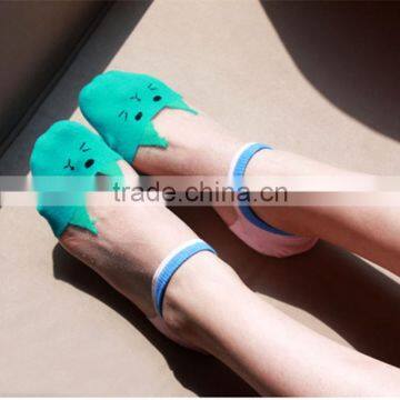 HOT Women Socks Cute Candy Thin Invisible Cotton Socks High/boat Casual Sports Socks Solid Color Cat Cartoon Women Girl Socks photo-2