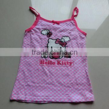 Customized Little Girls Good Quality Tank Top