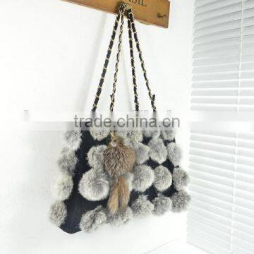New Style Girls Luxury Evening Fur Bags White Turkey Fur Bag photo-3