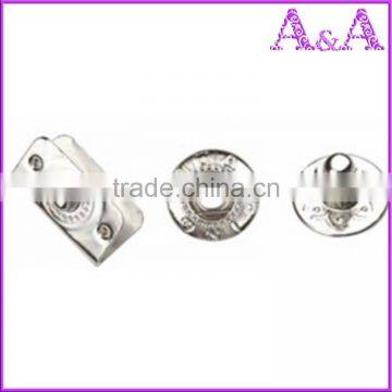 15mm metal brass spring snap button for clothings and garments four parts snap buttons JS-CR-25