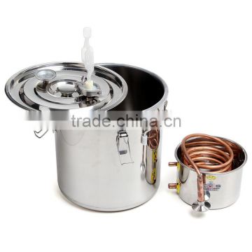 High Quality Best Price 18L Copper Moonshine Ethanol Alcohol Water Distiller Still Stainless Boiler