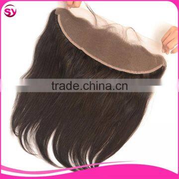 Malaysian Virgin Hair Straight Full Lace Frontal Closures 13X4 Bleached Knots With Baby Hair 100% Human Hair Silk Base Frontal photo-5