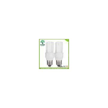 Halogen 3U Shaped Fluorescent Light Bulbs / Compact Fluorescent Lamps With High Powder