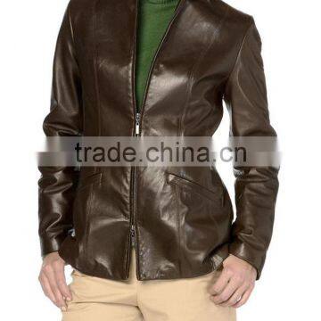 Short Body Ladies Leather Jacket photo-4